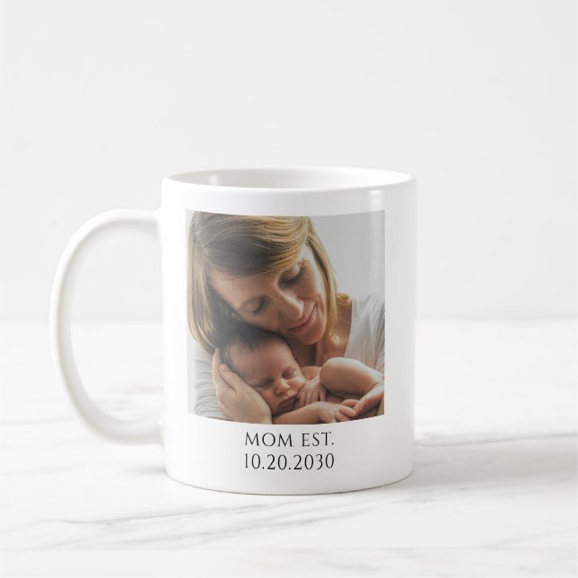 Personalized Mom Established Coffee Mug (Left)