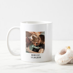 Personalized Mom Established Photo Coffee Mug