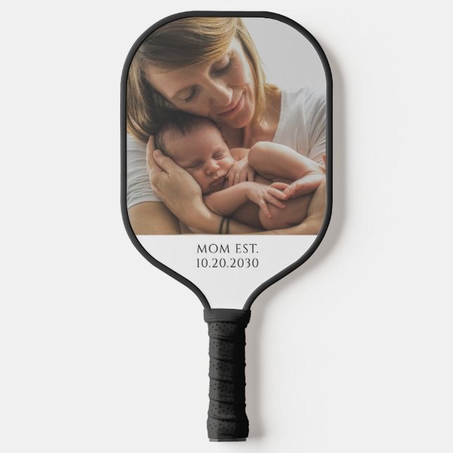 Personalized Mom Established Pickleball Paddle (Front)