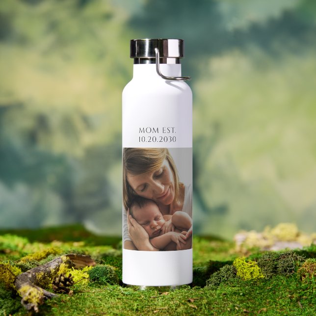 Personalized Mom Established Water Bottle (Outdoor (Rotated))