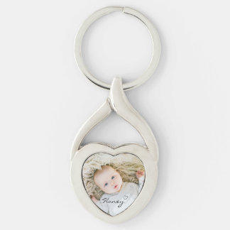 personalized mom gift, Custom family photo on Keyc Keychain