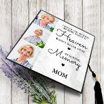 Personalized MOM In Loving Memory 3 Photo Collage Graduation Cap Topper<br><div class="desc">Honour your beloved Mom on graduation day with a custom photo collage memorial graduation cap topper. This unique mom memorial keepsake graduation cap is the perfect gift for yourself, family or friends to pay tribute to your loved one. We hope your memorial graduation cap topper will bring you peace, joy...</div>