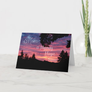 Personalized Mom is mystery, magic, sass Card