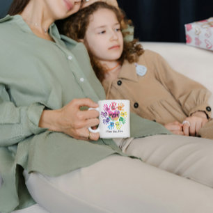 Personalized Mom Life With Heart Coffee Mug