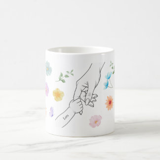 Personalized Mom Mug with Kid's Hand