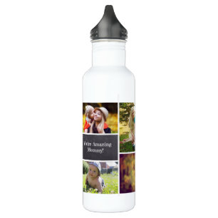 Personalized Mom Multiple Photo collage 710 Ml Water Bottle