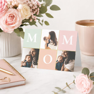 Personalized Mom Photo Card Birthday Mother's Day