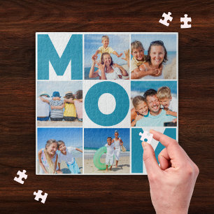 Personalized Mom Photo Collage 6 Picture Custom  Jigsaw Puzzle