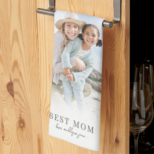 Personalized Mom Photo Mother Kitchen Towel