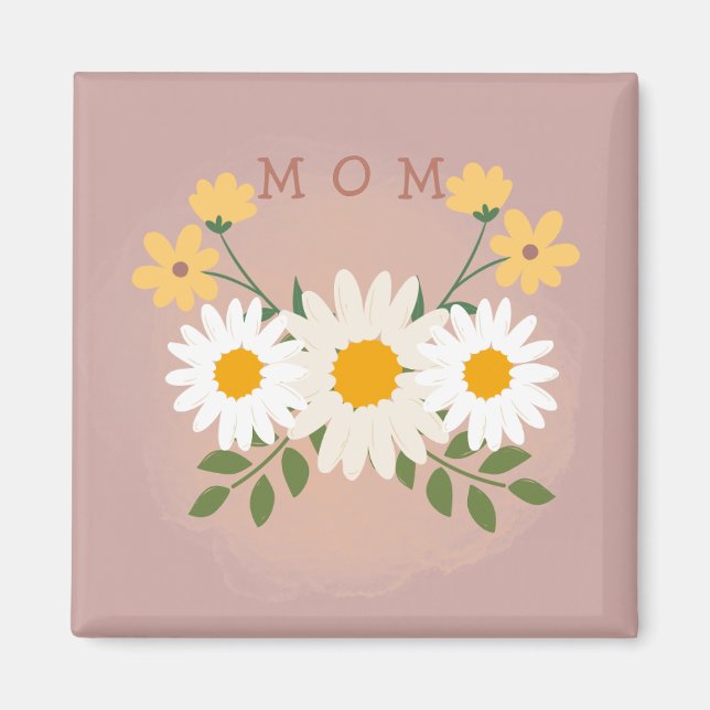 Personalized Mom Refrigerator Magnet Mothers Day (Front)
