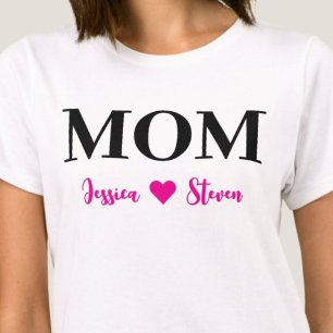Personalized Mom Script T-Shirt