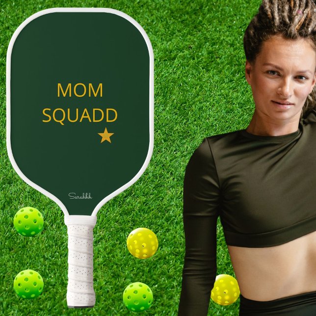Personalized Mom Squad Pickleball Custom Name Gift Paddle (Creator Uploaded)