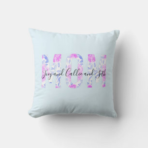 Personalized Mom Throw Pillow