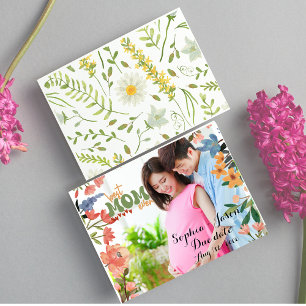 Personalized mom to be  photography mother's day holiday postcard