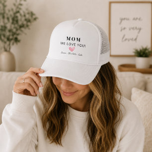 Personalized Mom We Love You Gift Hat