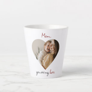 Personalized 'Mom You Are My Hero' Latte Mug