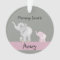 Personalized Mommy And Baby Elephant Ornament