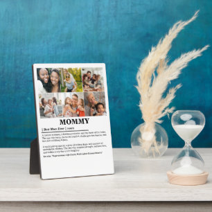 Personalized Mommy Definition 6 Photo Collage Plaque