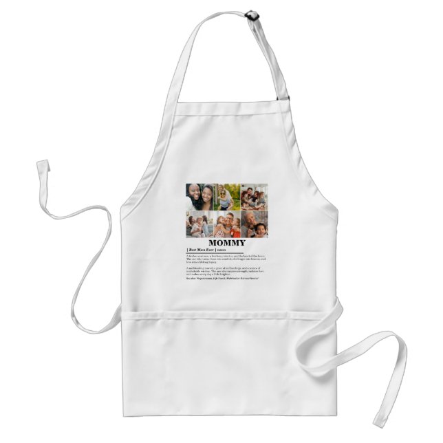 Personalized Mommy Definition 6 Photo Collage Standard Apron (Front)