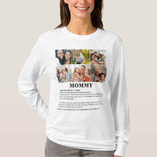 Personalized Mommy Definition 6 Photo Collage T-Shirt