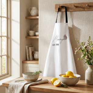 Personalized Mommy EST. Year Apron Gift For Mother