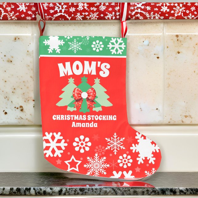 Personalized Mom's Christmas Gift Large Christmas Stocking (Creator Uploaded)