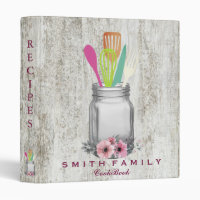 Personalized Mom's Family Recipe Cookbook 3 Ring B