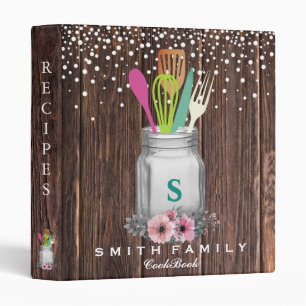 Personalized Mom's Family Recipe Cookbook Binder