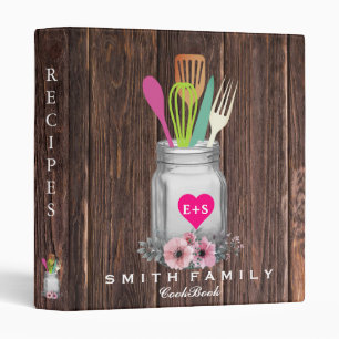 Personalized Mom's Family Recipe Cookbook Binder