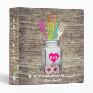 Personalized Mom's Family Recipe Cookbook Binder
