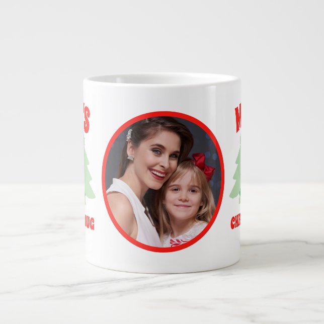 Personalized Mom's Photo Christmas Mug (Front)