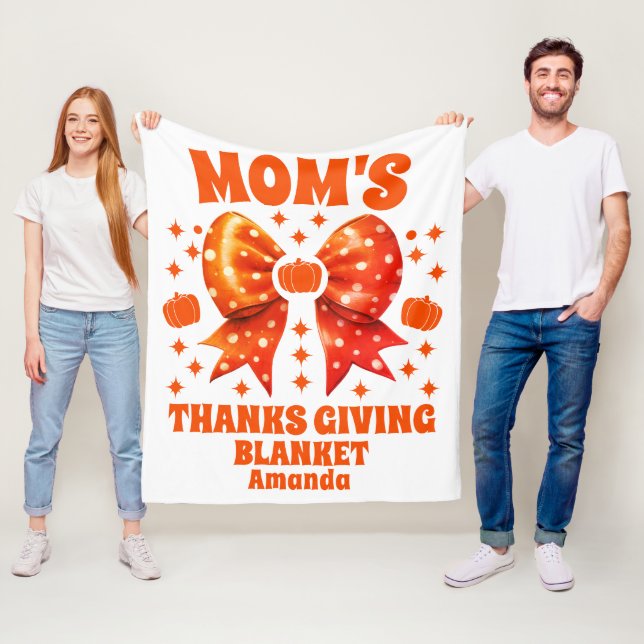 Personalized Mom's Thanksgiving Blanket (In Situ)