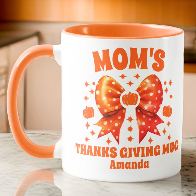 Personalized Mom's Thanksgiving  Mug (Creator Uploaded)