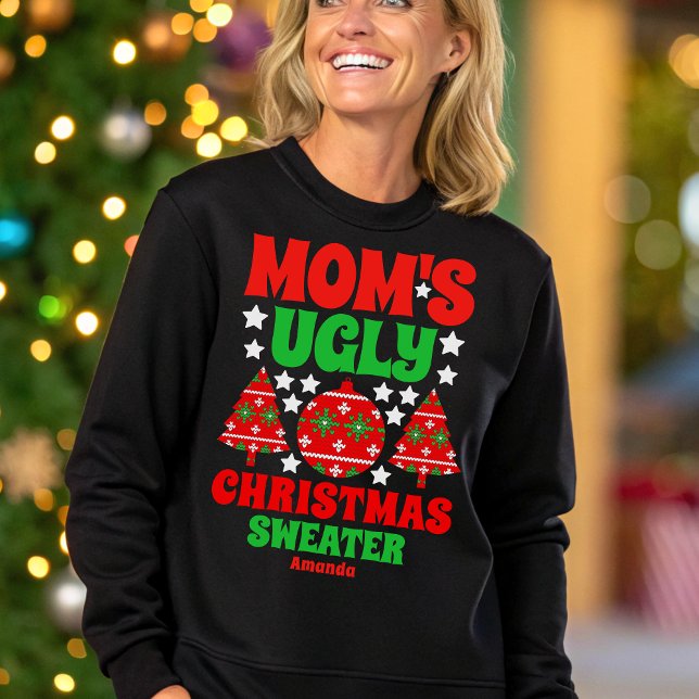 Personalized Mom's Ugly Christmas Sweater (Creator Uploaded)