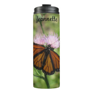Personalized Monarch Butterfly Thermal Tumbler