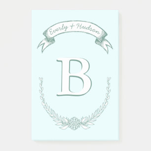 Personalized Mongram Post-it® Notes