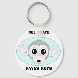 PERSONALIZED  MONKEY KEY CHAINS