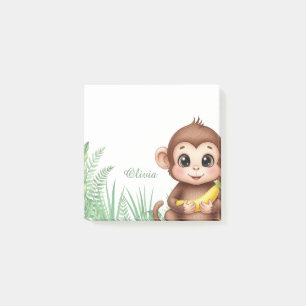 Personalized Monkey Safari Sticky Notes
