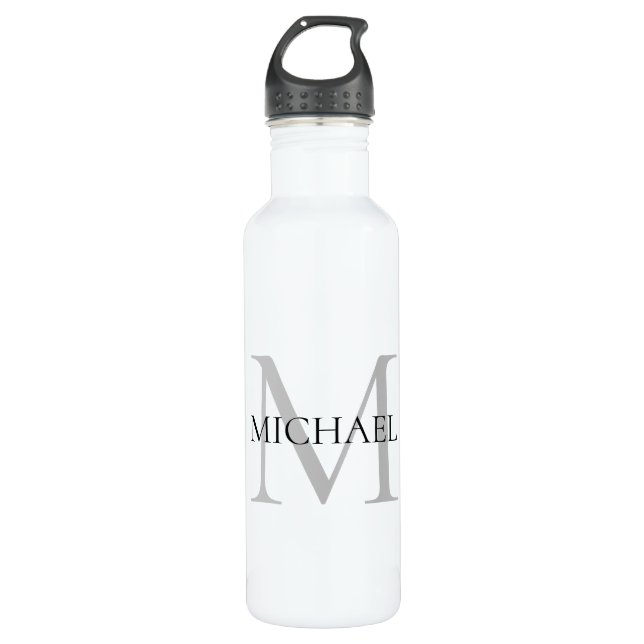 Personalized Monogram and Name 710 Ml Water Bottle (Front)