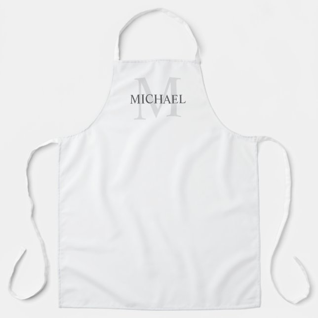 Personalized Monogram and Name Apron (Front)