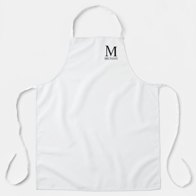 Personalized Monogram and Name Apron (Front)