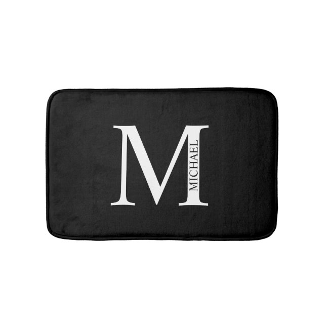 Personalized Monogram and Name Bathroom Mat (Front)