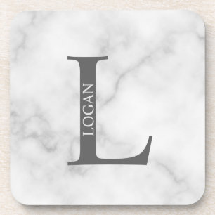 Personalized Monogram and Name Beverage Coaster
