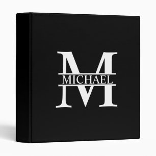 Personalized Monogram and Name Binder
