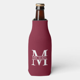 Personalized Monogram and Name Bottle Cooler