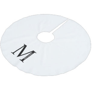 Personalized Monogram and Name Brushed Polyester T Brushed Polyester Tree Skirt