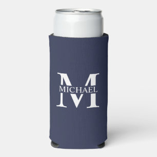 Personalized Monogram and Name Can Cooler