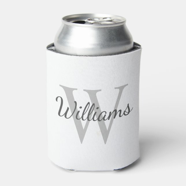 Personalized Monogram and Name Can Cooler (Can Front)