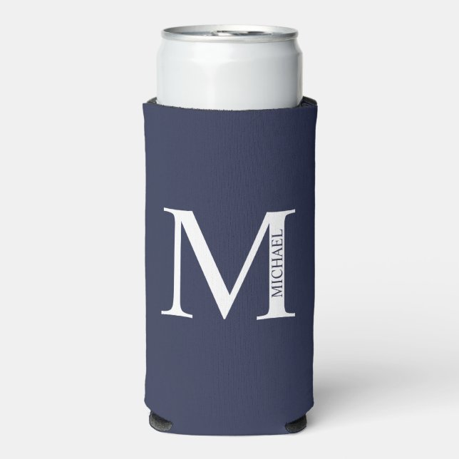 Personalized Monogram and Name Can Cooler (Seltzer Front)