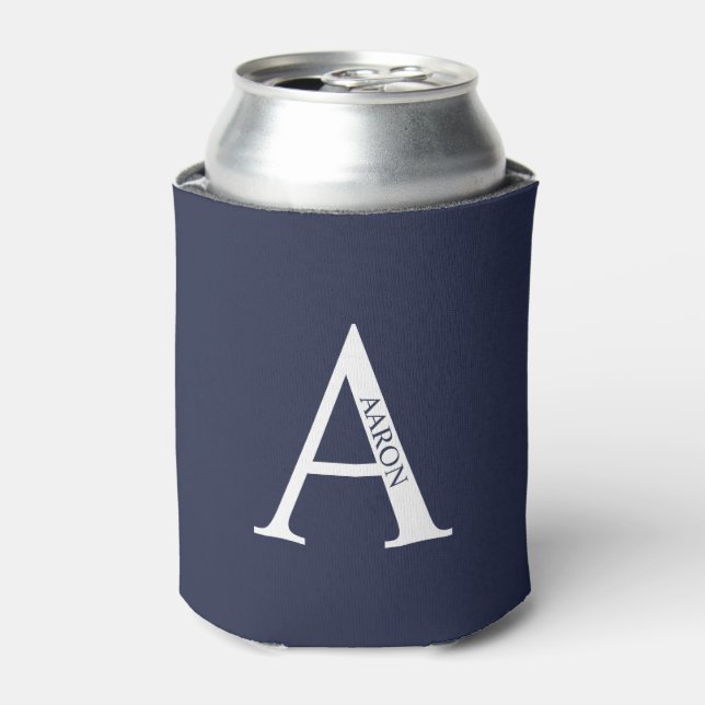 Personalized Monogram and Name Can Cooler (Can Front)